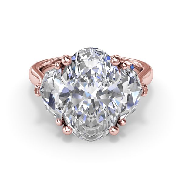 Three Stone Diamond Cadillac Engagement Ring Image 3 D. Geller & Son Jewelers Atlanta, GA