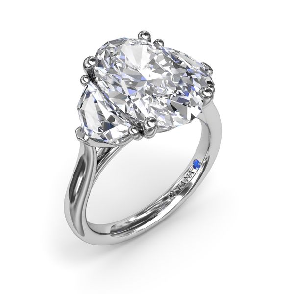 Three Stone Diamond Cadillac Engagement Ring P.J. Rossi Jewelers Lauderdale-By-The-Sea, FL