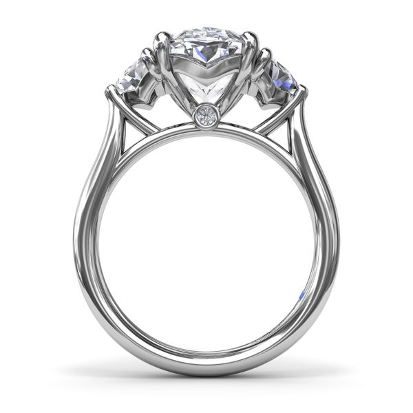 Three Stone Diamond Cadillac Engagement Ring Image 2 Perry's Emporium Wilmington, NC