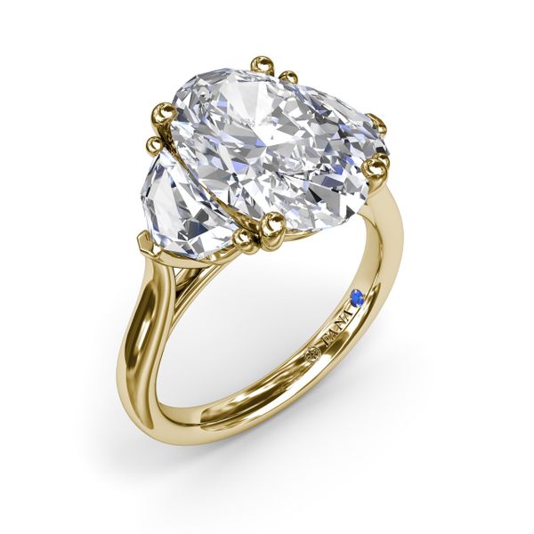 Three Stone Diamond Cadillac Engagement Ring J. Thomas Jewelers Rochester Hills, MI
