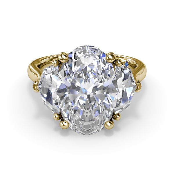 Three Stone Diamond Cadillac Engagement Ring Image 3 Meritage Jewelers Lutherville, MD