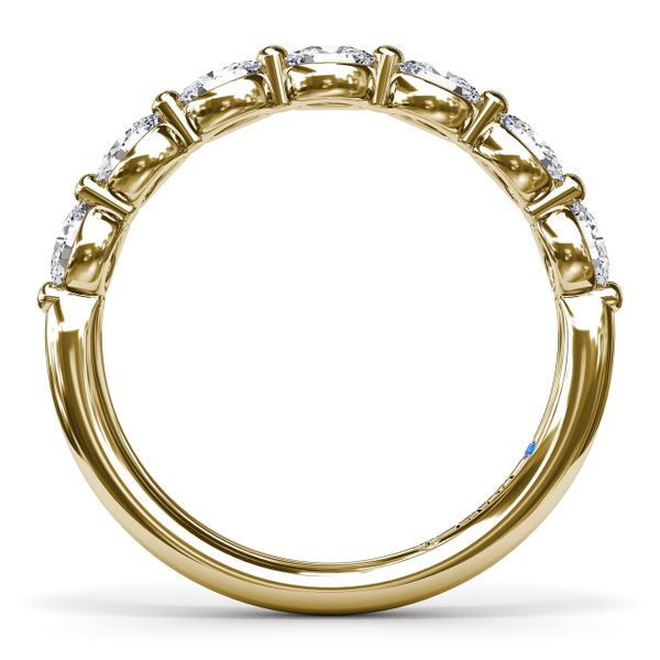 Oval Diamond Wedding Band  Image 3 J. Thomas Jewelers Rochester Hills, MI