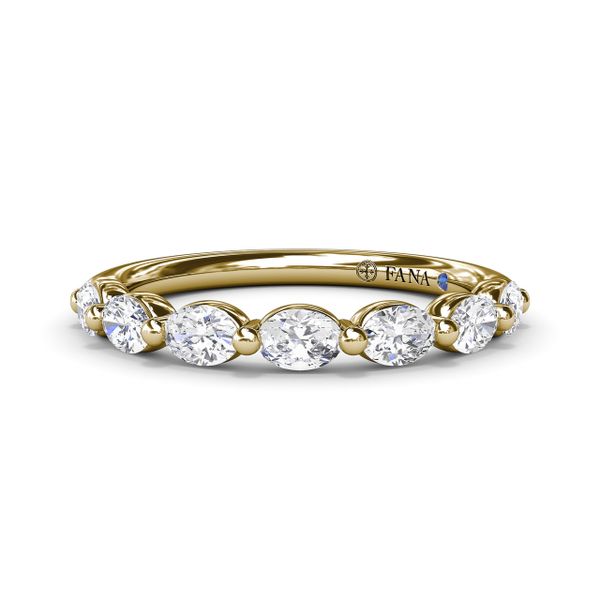 Oval Diamond Wedding Band  Gaines Jewelry Flint, MI