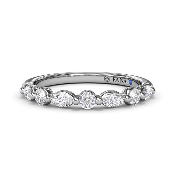 Alternating Round and Marquise Diamond Wedding Band  LeeBrant Jewelry & Watch Co Sandy Springs, GA