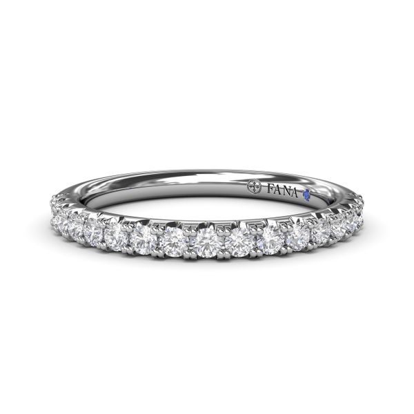Double Prong Diamond Wedding Band  P.J. Rossi Jewelers Lauderdale-By-The-Sea, FL