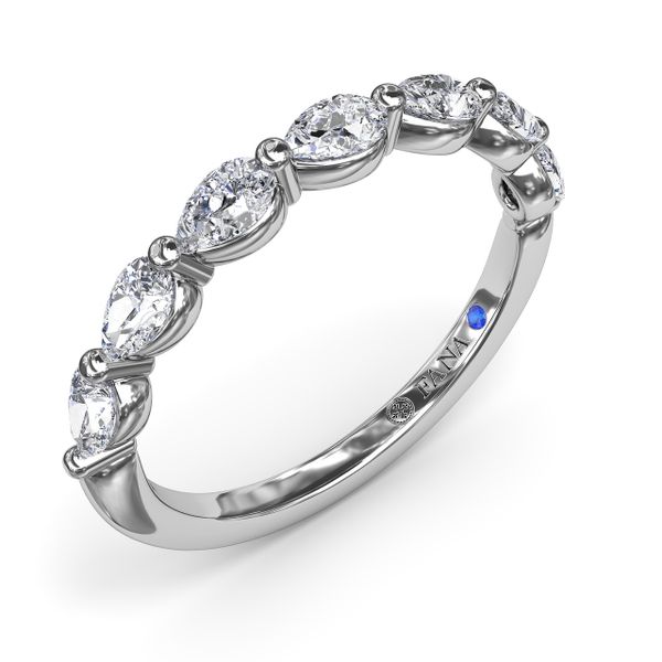 Perfectionist Pear Diamond Wedding Band  Image 2 Cornell's Jewelers Rochester, NY