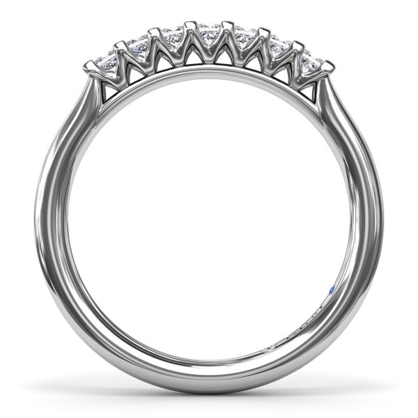 Princess Cut Diamond Wedding Band Image 2 Castle Couture Fine Jewelry Manalapan, NJ