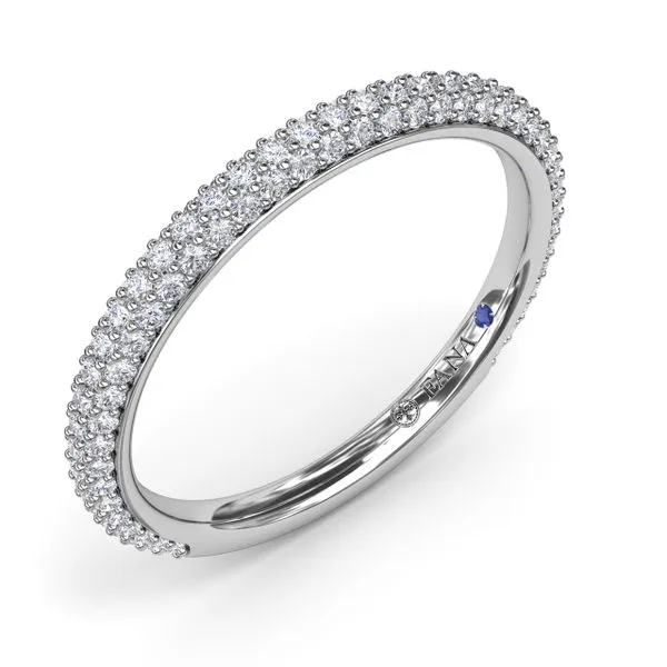 Fana Pavé Diamond Wedding Band W4248-Platinum PL Pocatello