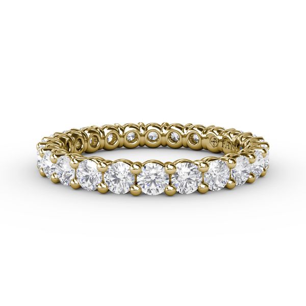 Chunky Shared Prong Eternity Band Shannon Jewelers Spring, TX