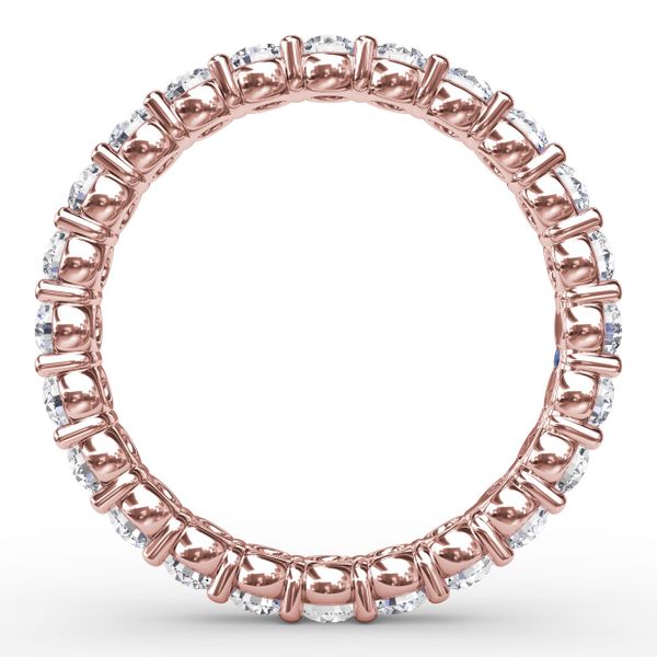 Stunning Shared Prong Eternity Band Image 2 The Diamond Center Claremont, CA