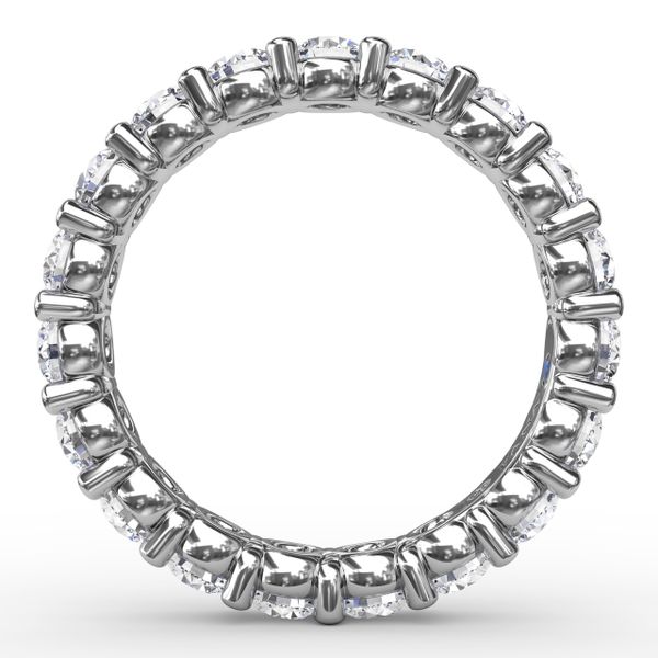 Chunky Shared Prong Eternity Band  Image 2 The Diamond Center Claremont, CA