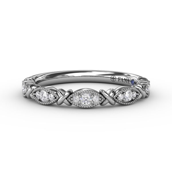 Marquise Diamond Band with Milgrain Shannon Jewelers Spring, TX