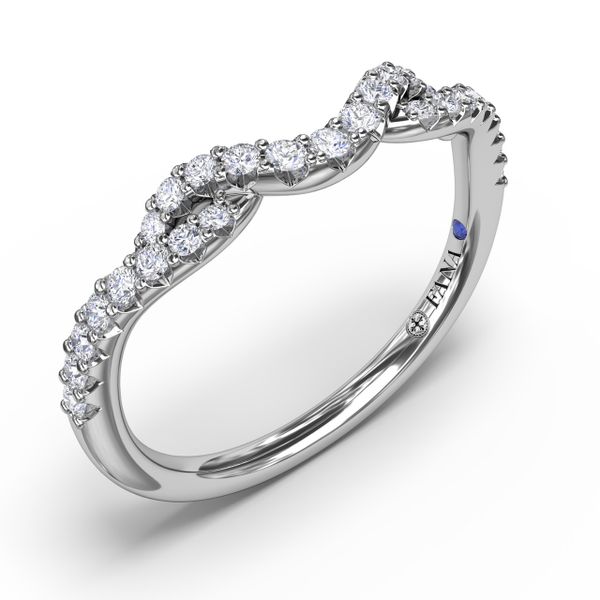 Curved Diamond Ring  Image 2 John Herold Jewelers Randolph, NJ