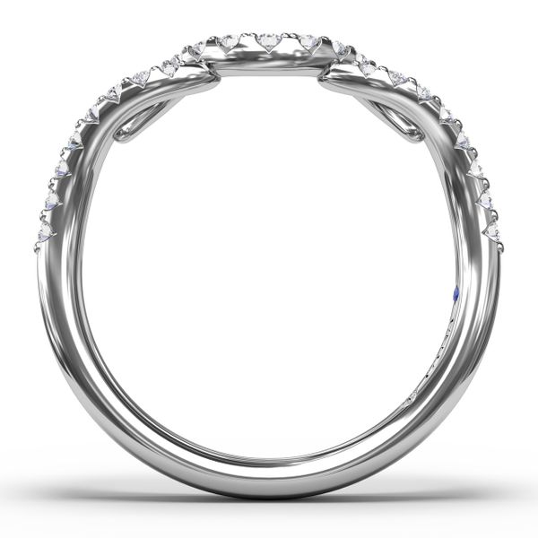 Curved Diamond Ring Image 3 Steve Lennon & Co Jewelers  New Hartford, NY