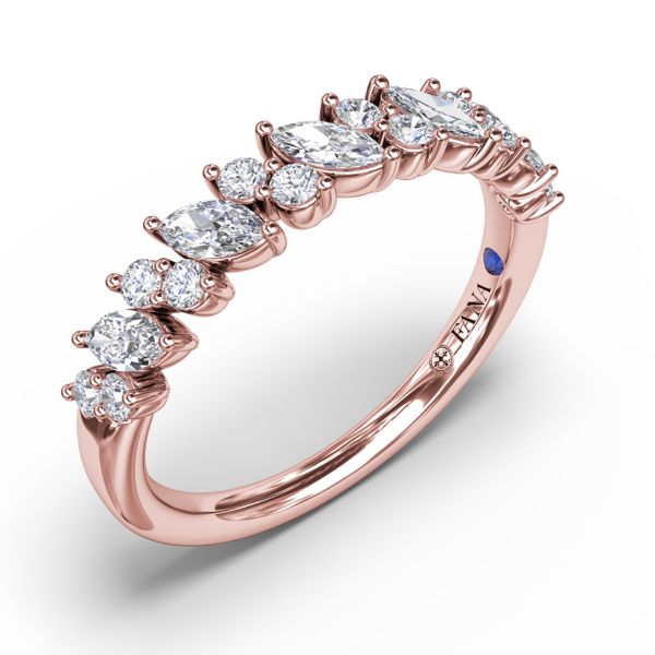 Floating Marquise and Round Diamond Ring  Image 2 Milano Jewelers Pembroke Pines, FL