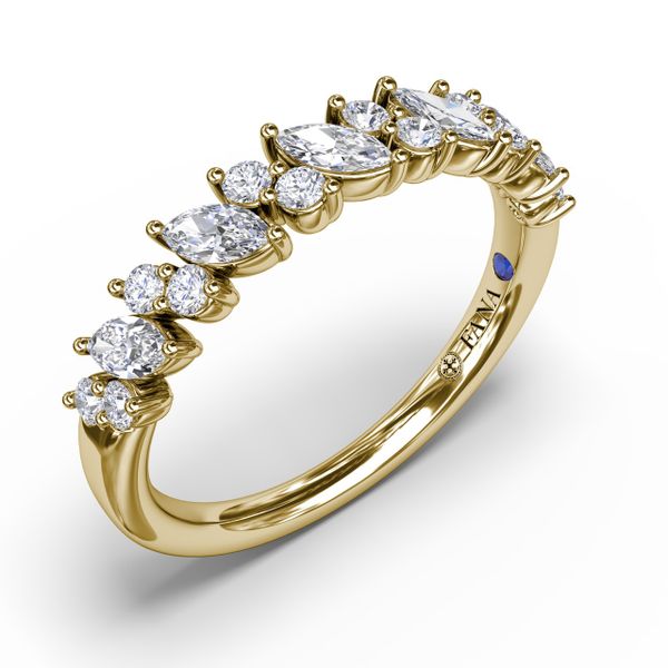 Floating Marquise and Round Diamond Ring  Image 2 Perry's Emporium Wilmington, NC