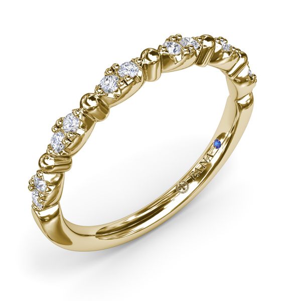 Floating Shared Prong Diamond Band Image 2 Meritage Jewelers Lutherville, MD