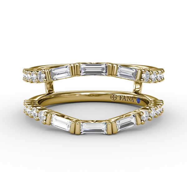 Baguette Diamond Bangle Bracelet 18K White Gold | Marisa Perry
