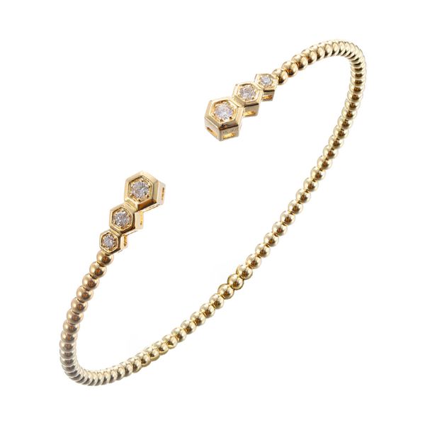 14Kt Yellow Gold Diamond 1/4Ctw Bangle Don's Jewelry & Design Washington, IA