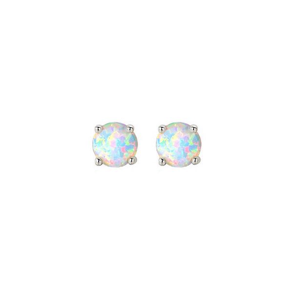 14Kt White Gold Opal (1/3 Ctw) Earring Grayson & Co. Jewelers Iron Mountain, MI
