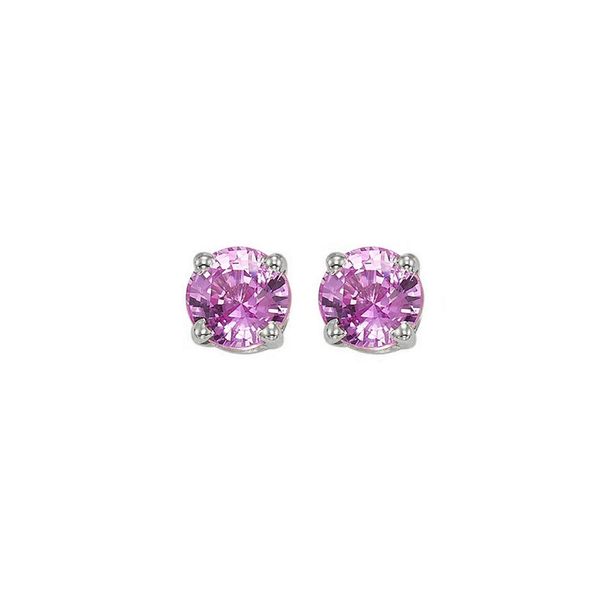 14Kt White Gold Pink Tourmaline (5/8 Ctw) Earring S.E. Needham Jewelers Logan, UT