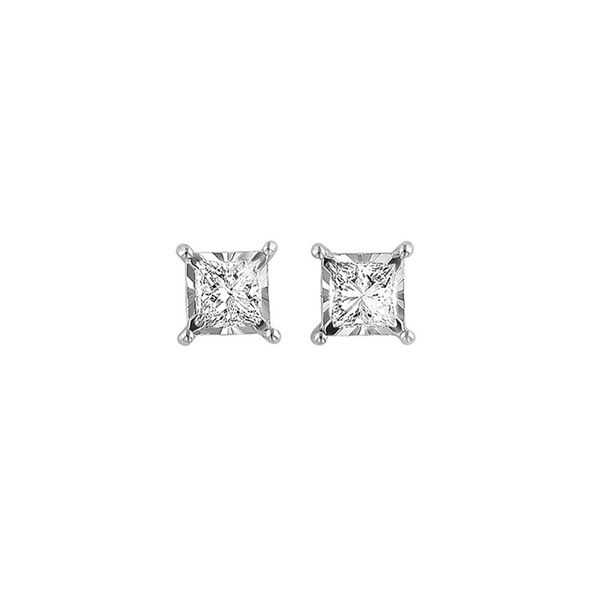 14KT White Gold & Diamonds Tru Reflection Fashion Earrings   - 1 cts Don's Jewelry & Design Washington, IA