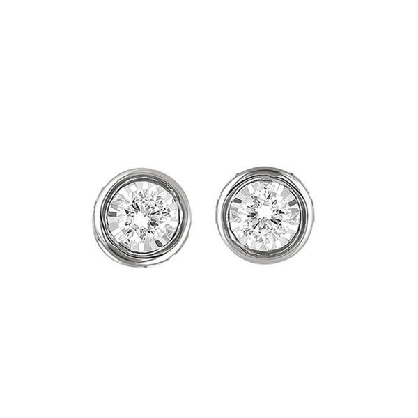 14KT White Gold & Diamonds Tru Reflection Fashion Earrings  - 1/4 cts Ross's Fine Jewelers Kilmarnock, VA