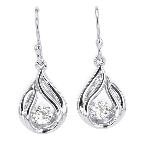 Silver Cubic Zirconia Earring Moseley Diamond Showcase Inc Columbia, SC