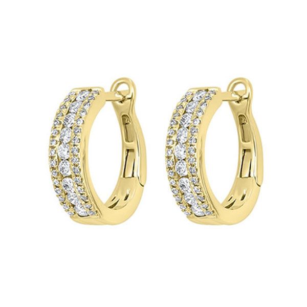 14Kt Yellow Gold Diamond 1/2Ctw Earring Puckett's Fine Jewelry Benton, KY