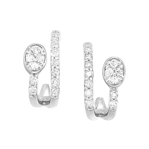10Kt White Gold Diamond (1/4Ctw) Earring Harris Jeweler Troy, OH