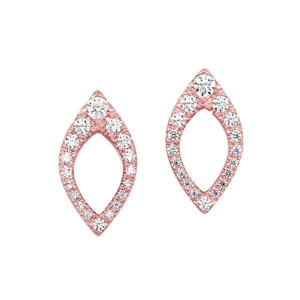 14Kt Rose Gold Diamond (1/4Ctw) Earring Windham Jewelers Windham, ME