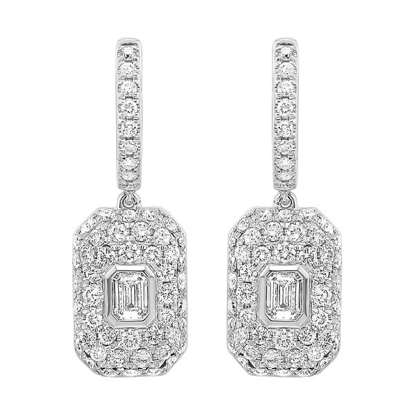 14Kt White Gold Diamond 1 1/2Ctw Earring Maharaja's Fine Jewelry & Gift Panama City, FL