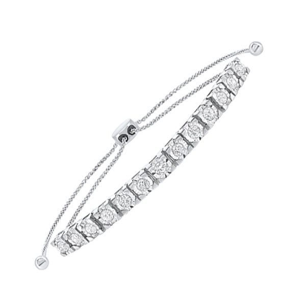14KT White Gold & Diamond Classic Book Tennis Bracelet  - 1 ctw Armentor Jewelers New Iberia, LA