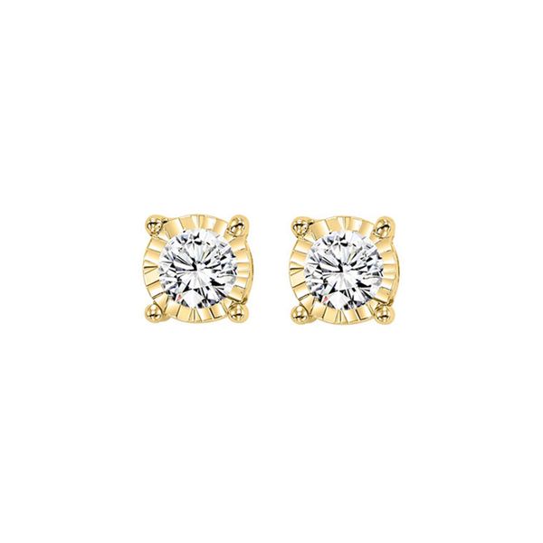14KT Yellow Gold & Diamonds Tru Reflection Fashion Earrings    - 3/4 cts Windham Jewelers Windham, ME