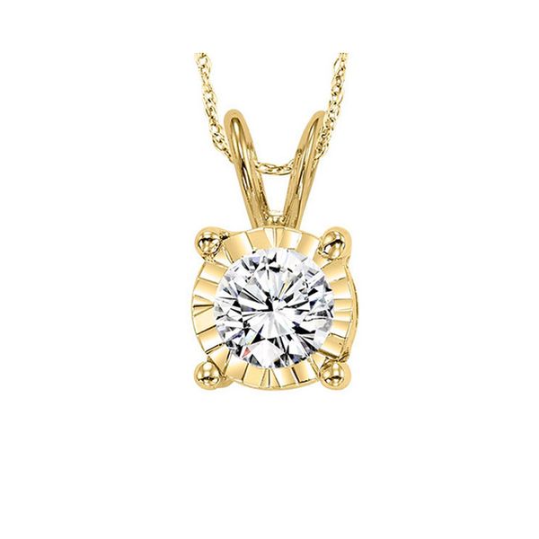 14KT Yellow Gold & Diamonds Tru Reflection Neckwear Pendant    - 1/3 cts Thurber's Fine Jewelry Wadsworth, OH