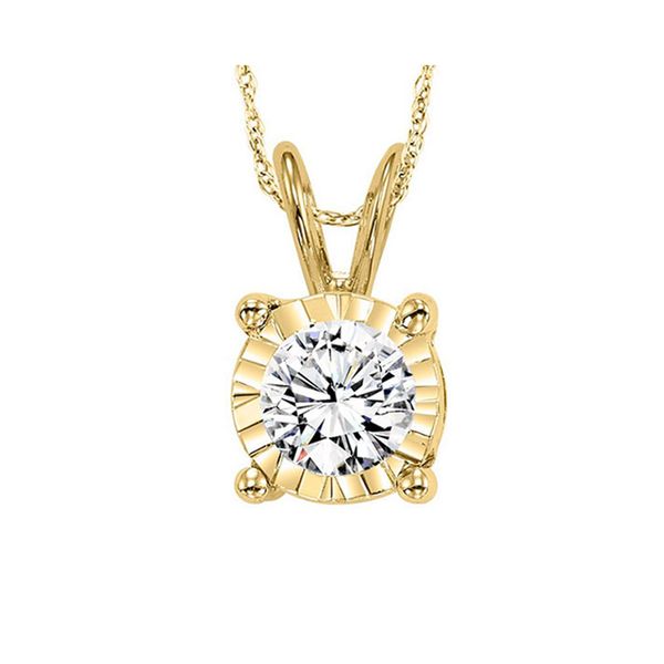 14KT Yellow Gold & Diamonds Tru Reflection Neckwear Pendant    - 1/2 cts Gaines Jewelry Flint, MI