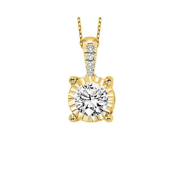 14KT Yellow Gold & Diamonds Tru Reflection Neckwear Pendant    - 1/4 cts Moseley Diamond Showcase Inc Columbia, SC