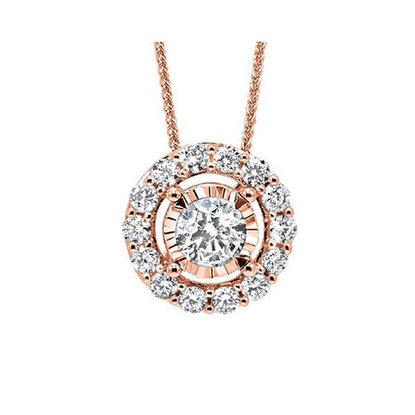 14Kt Rose Gold Diamond 1/2Ctw Pendant Cone Jewelers Carlsbad, NM