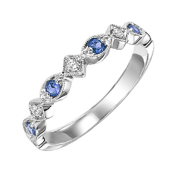 14Kt White Gold Diamond 1/20Ctw & Amethyst-Sapphire 1/5Ctw Ring Grayson & Co. Jewelers Iron Mountain, MI