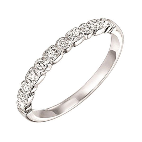 14KT White Gold & Diamonds Better Quality Mixables Fashion Ring  - 1/10 cts Layne's Jewelry Gonzales, LA