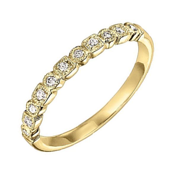 14Kt Yellow Gold Diamond (1/8Ctw) Band Gala Jewelers Inc. White Oak, PA