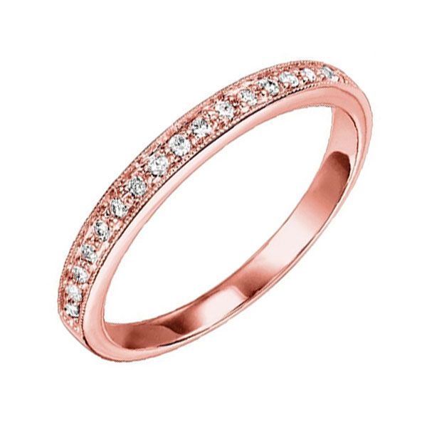 14KT Pink Gold & Diamonds Better Quality Mixables Fashion Ring  - 1/8 cts Layne's Jewelry Gonzales, LA