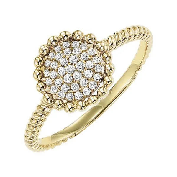 10Kt Yellow Gold Diamond 1/7Ctw Ring