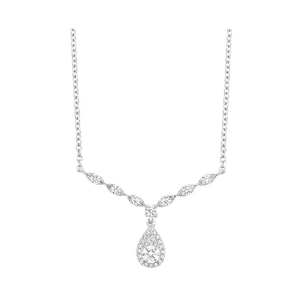 14Kt White Gold Diamond (5/8Ctw) Necklace Windham Jewelers Windham, ME
