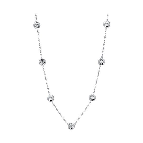 Silver Diamond (1/50 Ctw) Necklace Gala Jewelers Inc. White Oak, PA