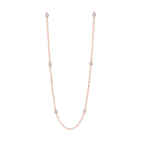 14Kt Rose Gold Diamond (1/4Ctw) Necklace Windham Jewelers Windham, ME
