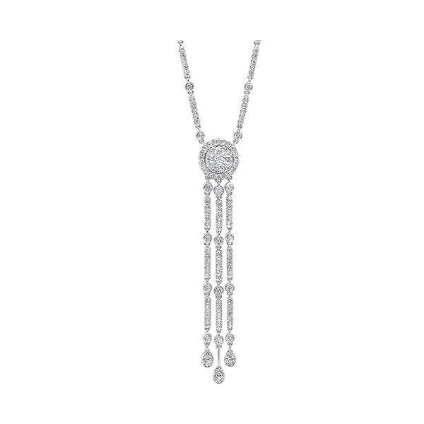 14Kt White Gold Diamond 5/8Ctw Necklace Branham's Jewelry East Tawas, MI