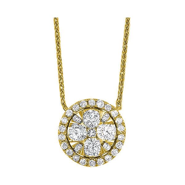 14Kt Yellow Gold Diamond 1/4Ctw Necklace Branham's Jewelry East Tawas, MI