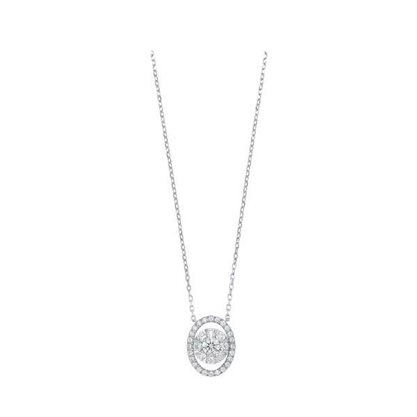 14Kt White Gold Diamond 1/2Ctw Necklace Don's Jewelry & Design Washington, IA