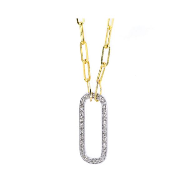 14Kt White Yellow Gold Diamond 1/2Ctw Necklace Puckett's Fine Jewelry Benton, KY